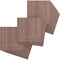Ekena Millwork 15 3/4W x 15 3/4H x 1/4T Wood Hobby Boards, Walnut, 25PK HBW16X16X250DWA - alternate 1